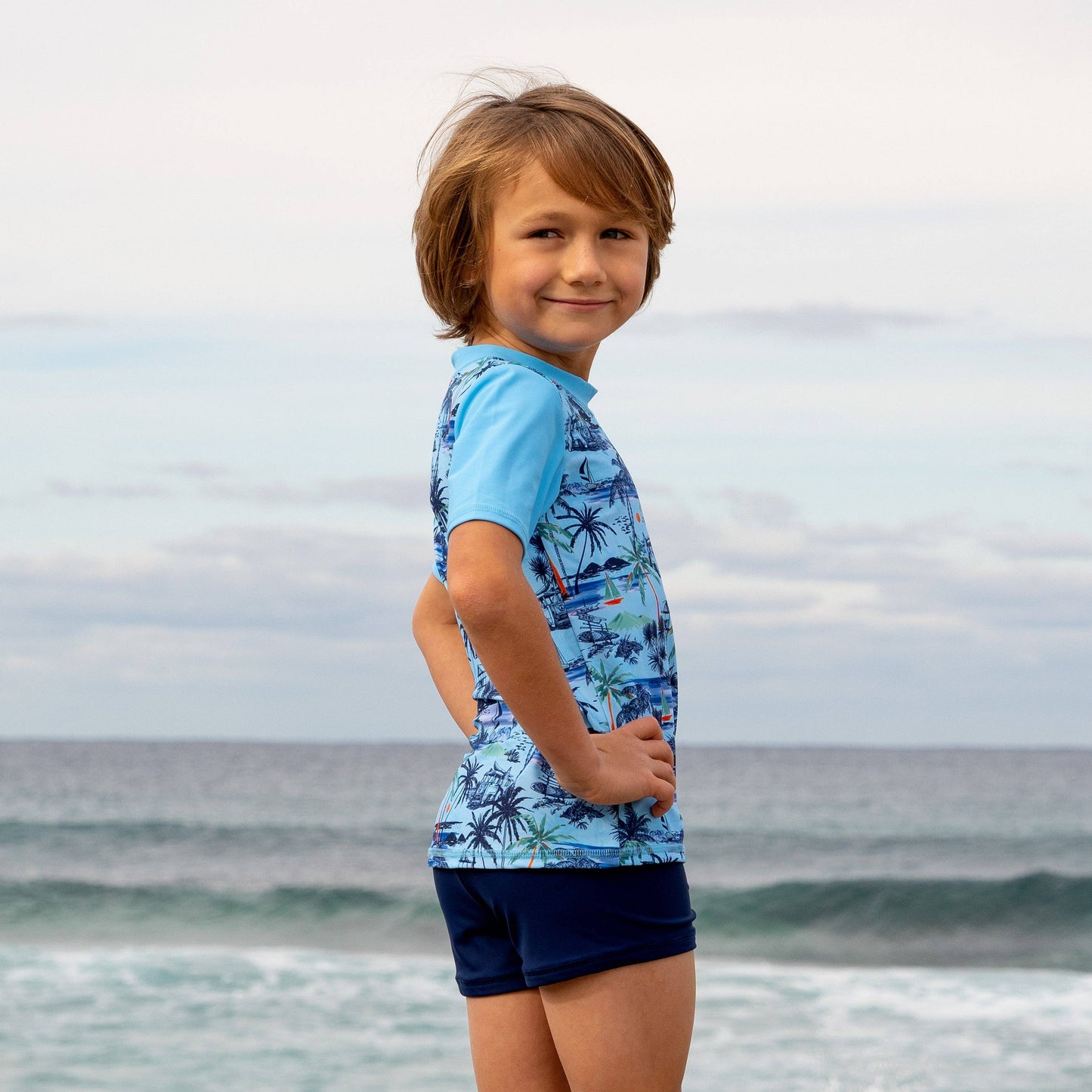 Vintage Surf Short Sleeve Rashvest Set