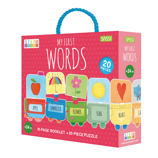Sassi My First Words Puzzle & Book Set