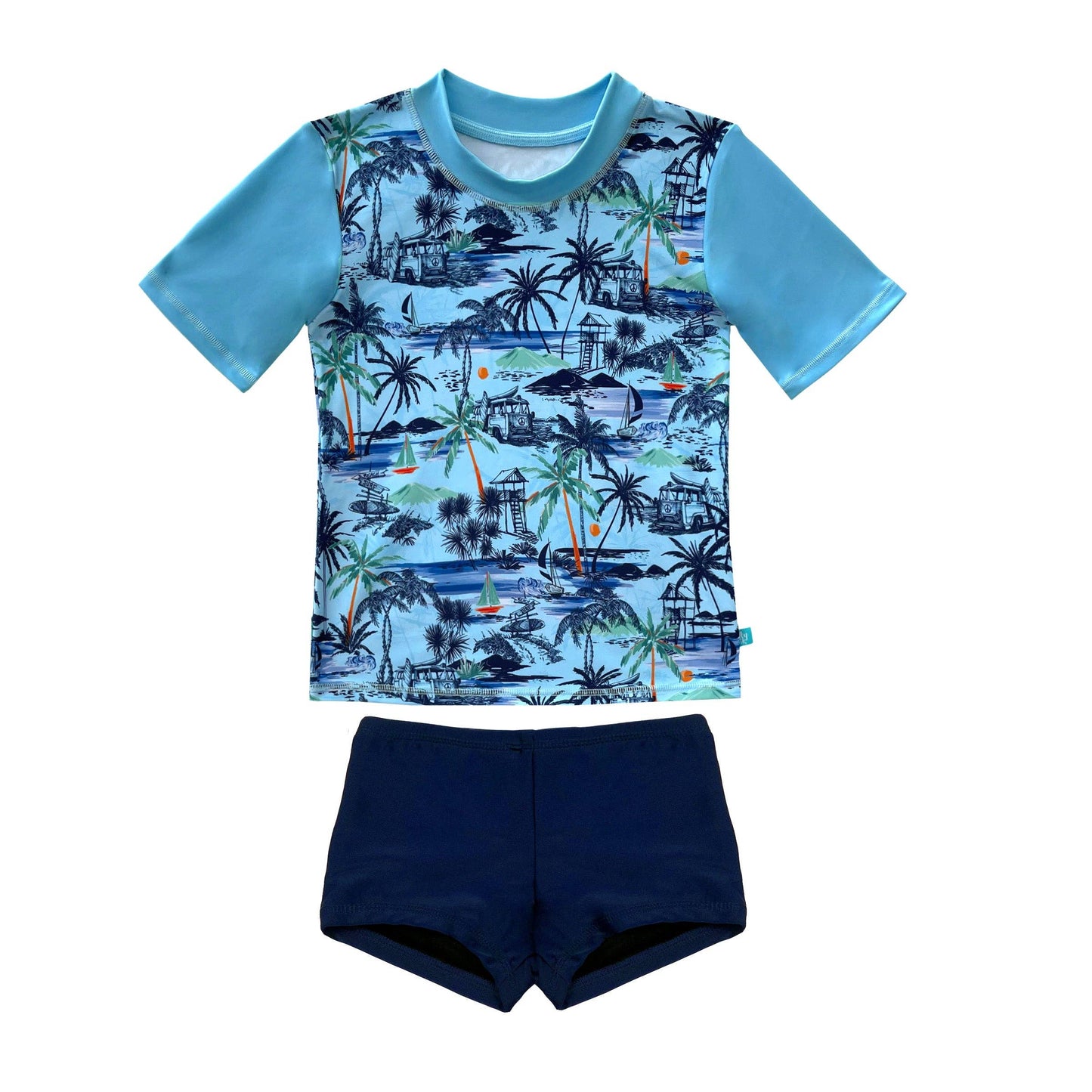 Vintage Surf Short Sleeve Rashvest Set