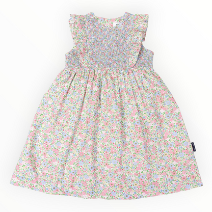 Smocked Floral Dress