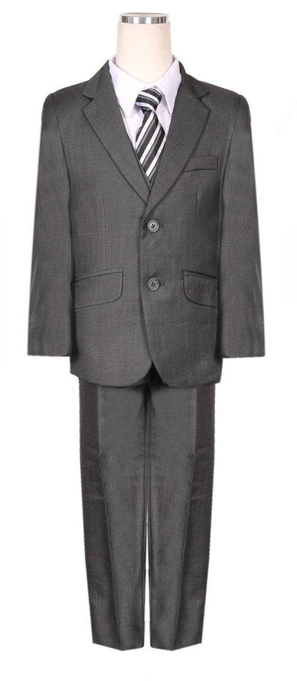 Boys Navy 2 Button Suit Five Piece Suit
