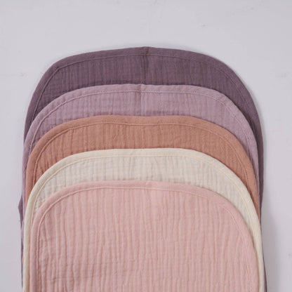 Organic Muslin Burp Cloths - Lavender Blush 5 Pack
