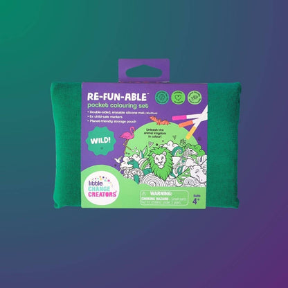 WILD! Pocket Reusable Colouring Mat