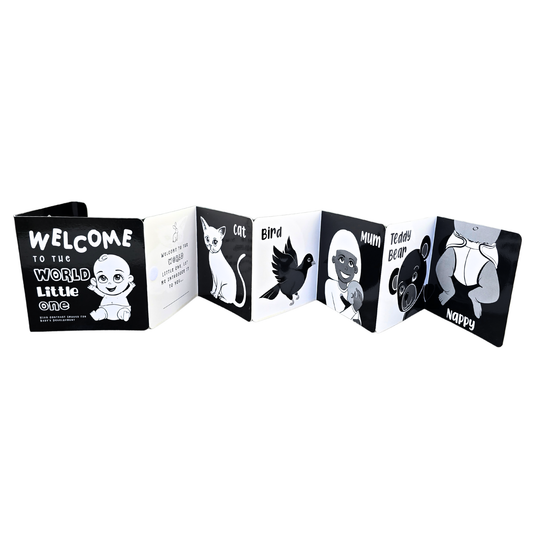 Welcome To The World Little One Black and White Baby Book