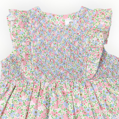 Smocked Floral Dress