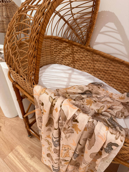 The Name Nest - Australian animals baby wrap