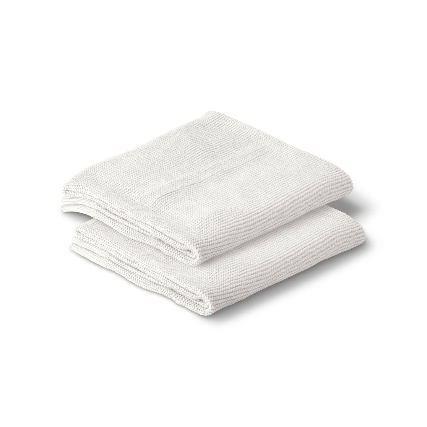 Cotton Classic Knit Baby Blanket - Milk