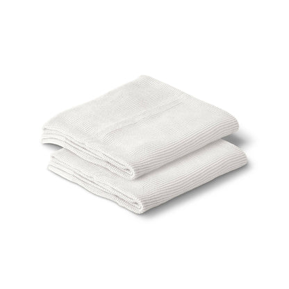 Cotton Classic Knit Baby Blanket - Milk