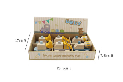 Wooden Squeaky Trucks