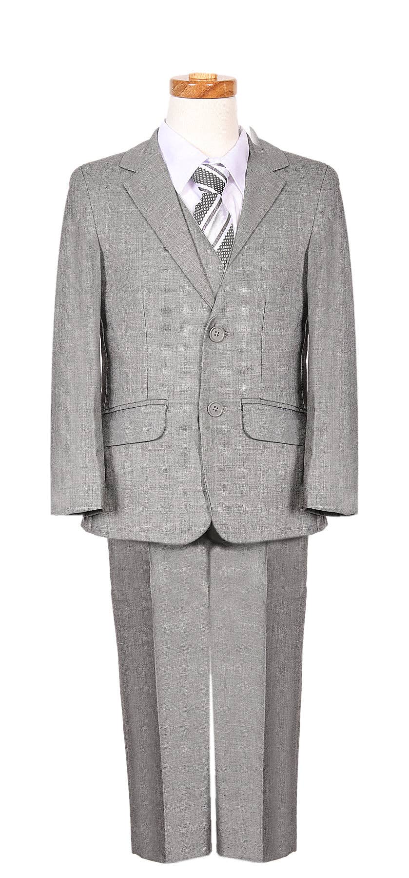 Boys Navy 2 Button Suit Five Piece Suit