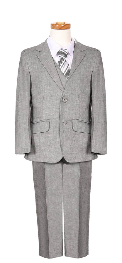 Boys Navy 2 Button Suit Five Piece Suit