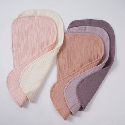 Organic Muslin Burp Cloths - Lavender Blush 5 Pack