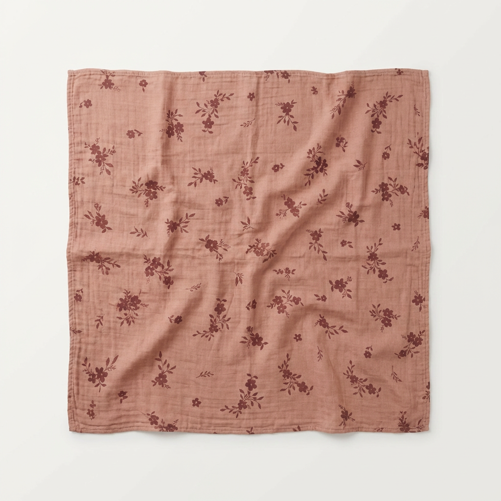 Baby Organic Muslin Wrap - Floral
