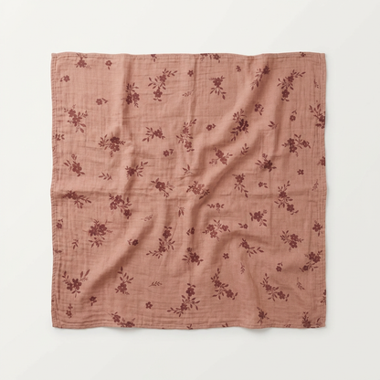 Baby Organic Muslin Wrap - Floral