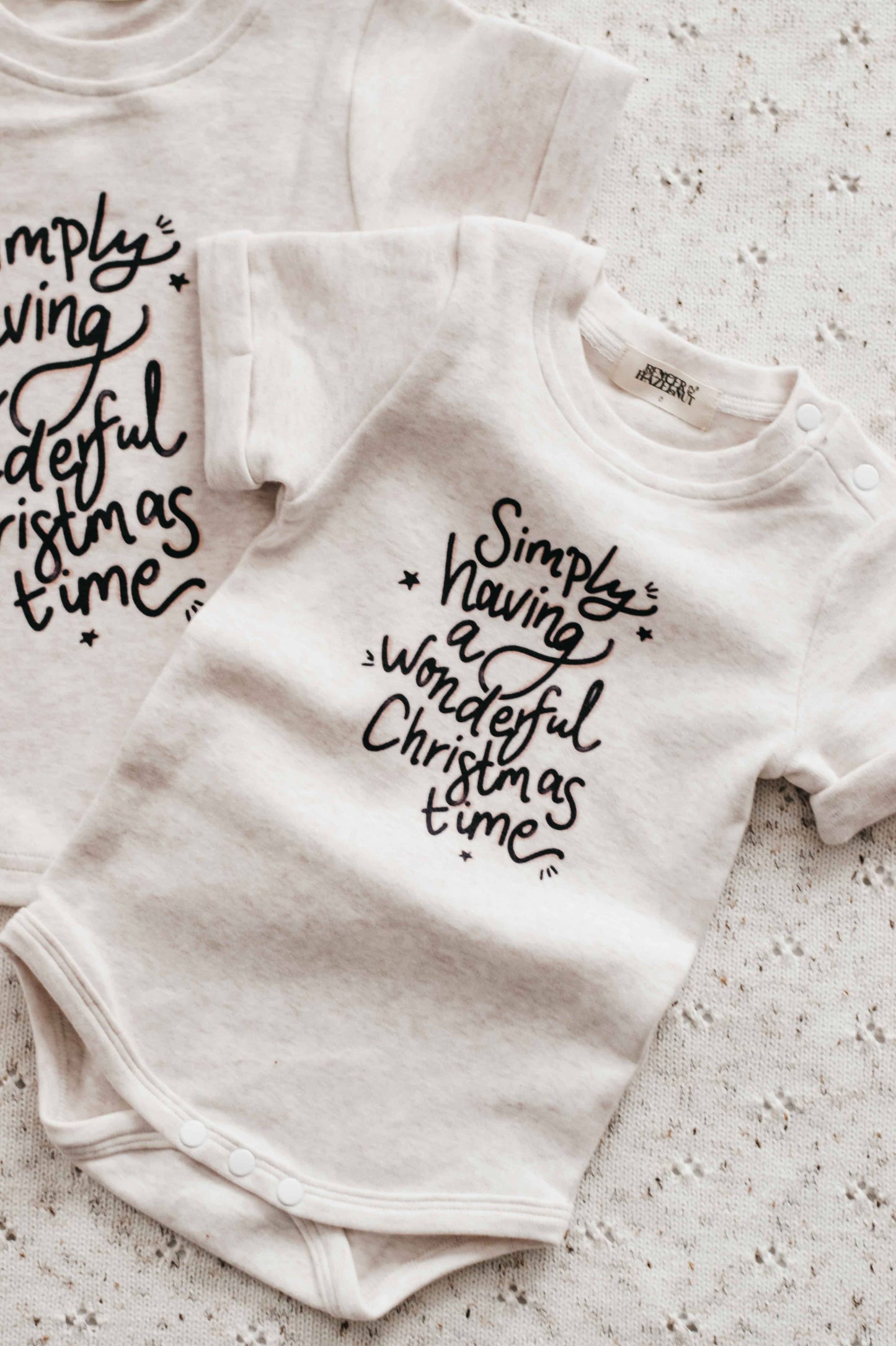 Bodysuit/Tee: Simply Having A Wonderful Christmas Time