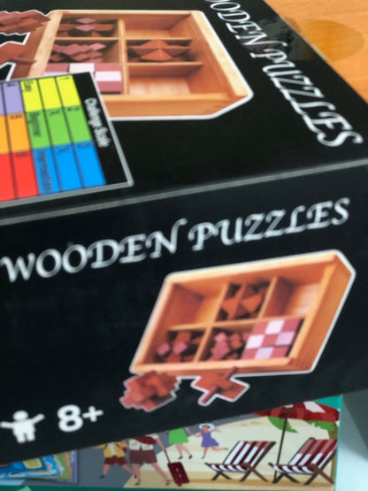 6 Wooden Puzzles