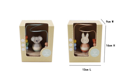 Wooden Koala & Bunny Stacking Bead Maze
