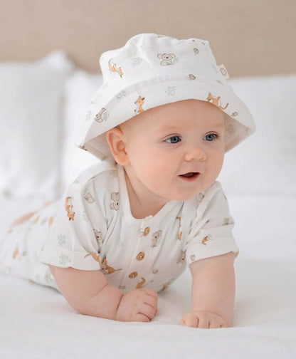 Organic Cotton Romper - Kangaroo & Koala