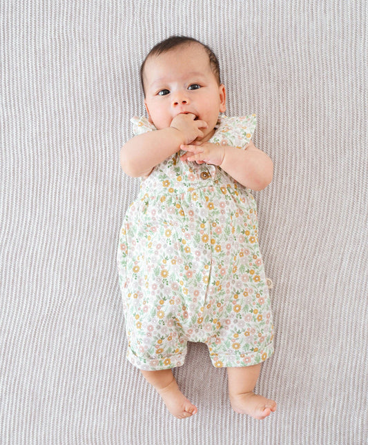 Organic Cotton Romper - Daisies
