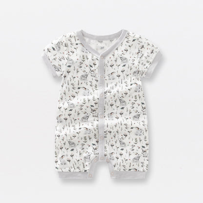 Bamboo Short Sleeve Romper Collection 3-6 months Grey Bunny only!