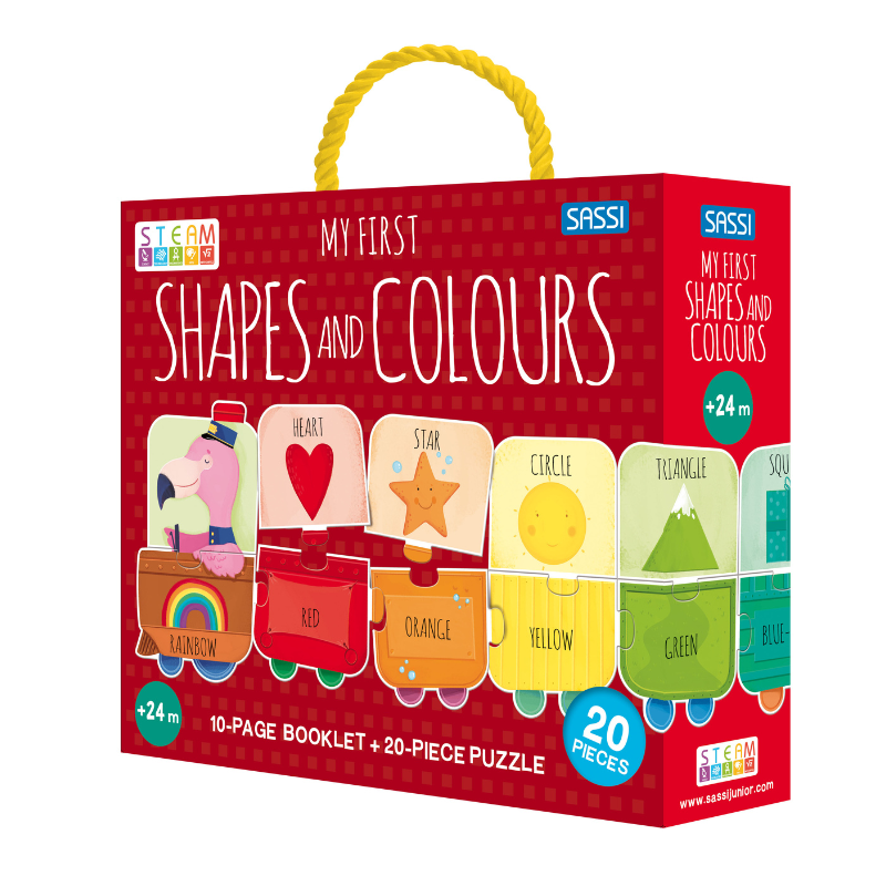 Sassi My First Shapes and Colours STEAM Puzzle & Book Set