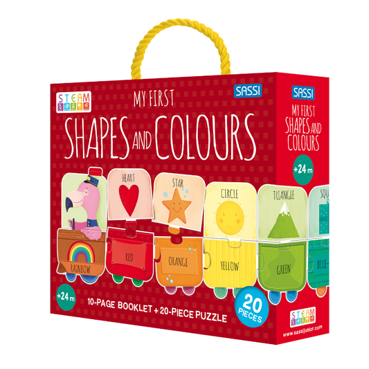 Sassi My First Shapes and Colours STEAM Puzzle & Book Set