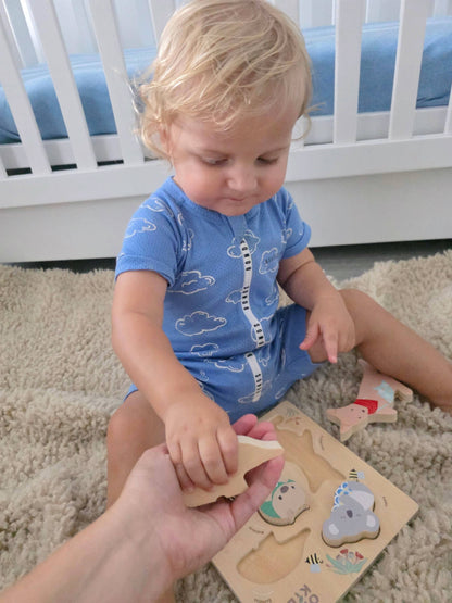 Onya Kids Wooden Aussie Animal Puzzle (Stacking Toy)