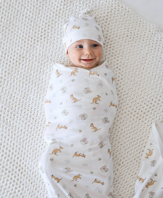 Kangaroo & Koala Baby Swaddle Wrap