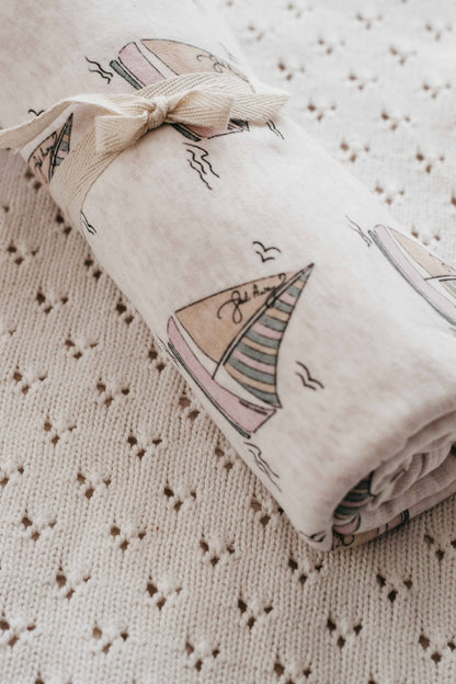 Jersey Swaddle: Sail Away