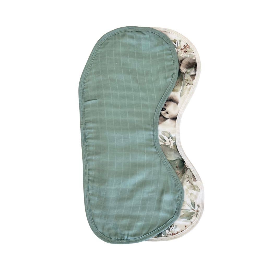 Mini & Me Burp Bib Cuddly Koala & Green
