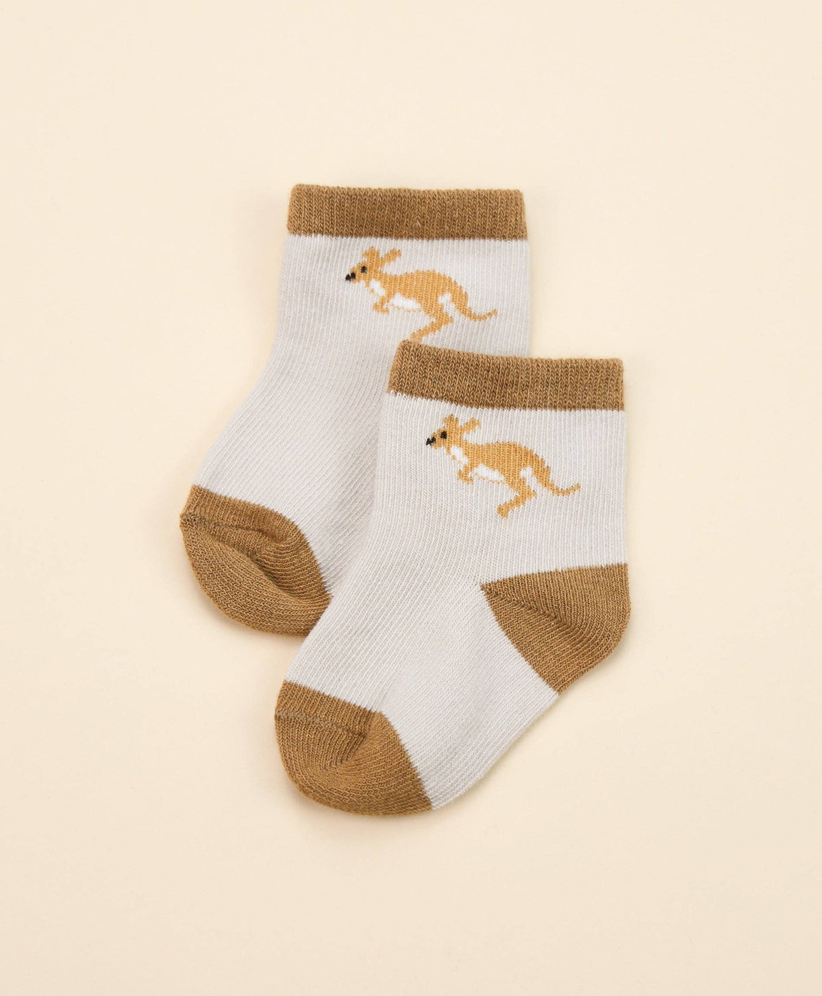 Organic Cotton Baby Socks - Kangaroo