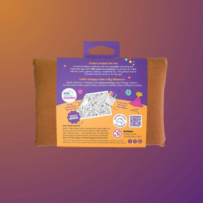 ROAR! Pocket Reusable Colouring Mat