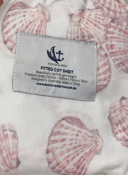 Anchor & Arrow Jersey Cotton Cot Sheets Collection