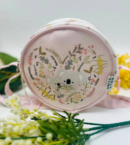 Aussie Plant Love Heart Koala Crossbody Bag-Two-sided design