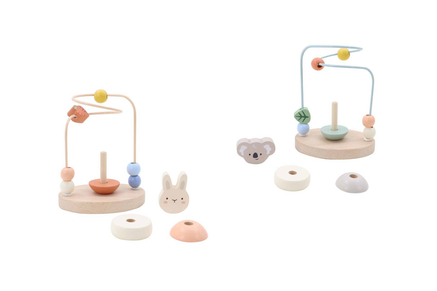 Wooden Koala & Bunny Stacking Bead Maze