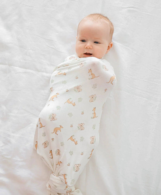 Bamboo Baby Swaddle Wrap - Aussie Zoo