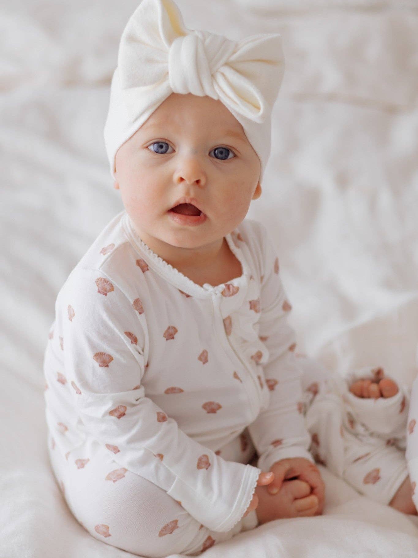 Coastal Clams Bamboo/Organic Cotton Growsuit