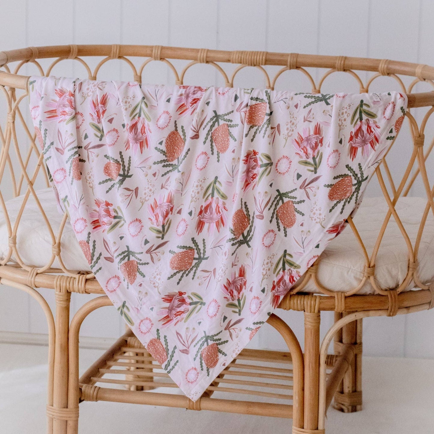 Stretchy Baby Swaddle Wrap - Gumnut Blossoms