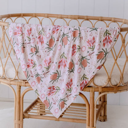 Stretchy Baby Swaddle Wrap - Gumnut Blossoms