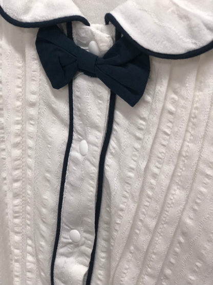 Michael’s Baptism Tux Romper