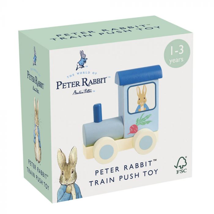 Peter Rabbit Wooden Train Push Toy