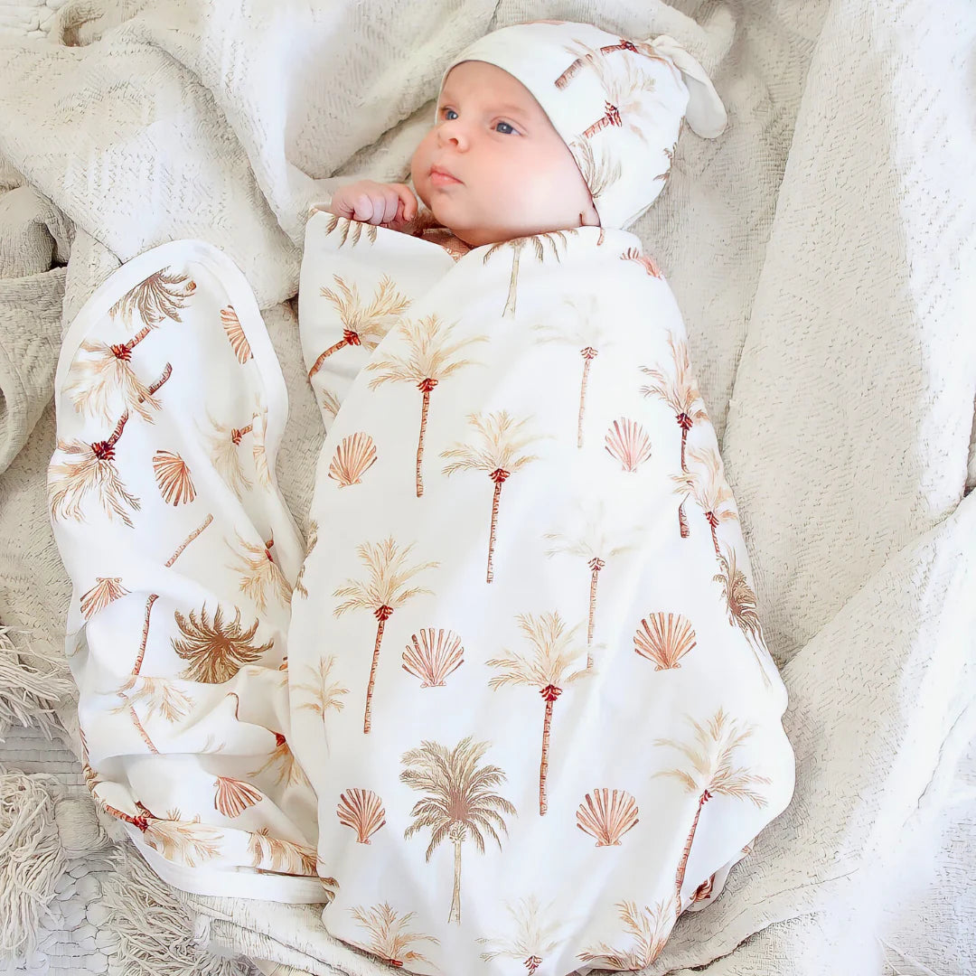 Jersey Swaddles with Matching Headpieces