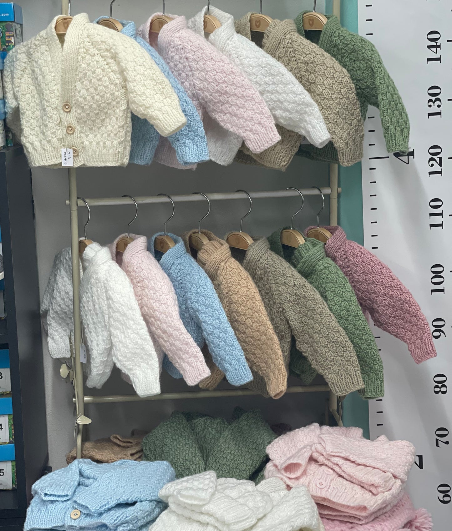 Cardigan and Beanie - Hand Knitted Baby Gift Sets