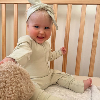Long Zippy Romper - Sage