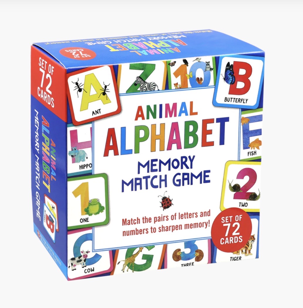 Animal Alphabet Memory Matching Game