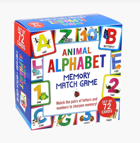 Animal Alphabet Memory Matching Game