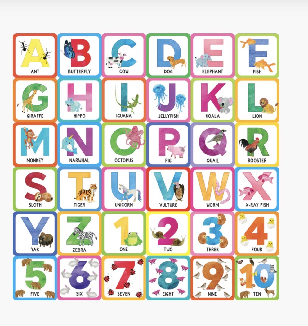 Animal Alphabet Memory Matching Game