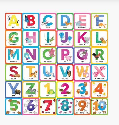 Animal Alphabet Memory Matching Game