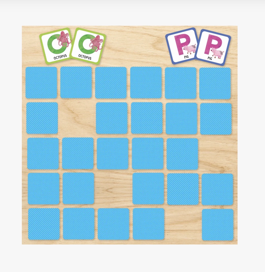 Animal Alphabet Memory Matching Game
