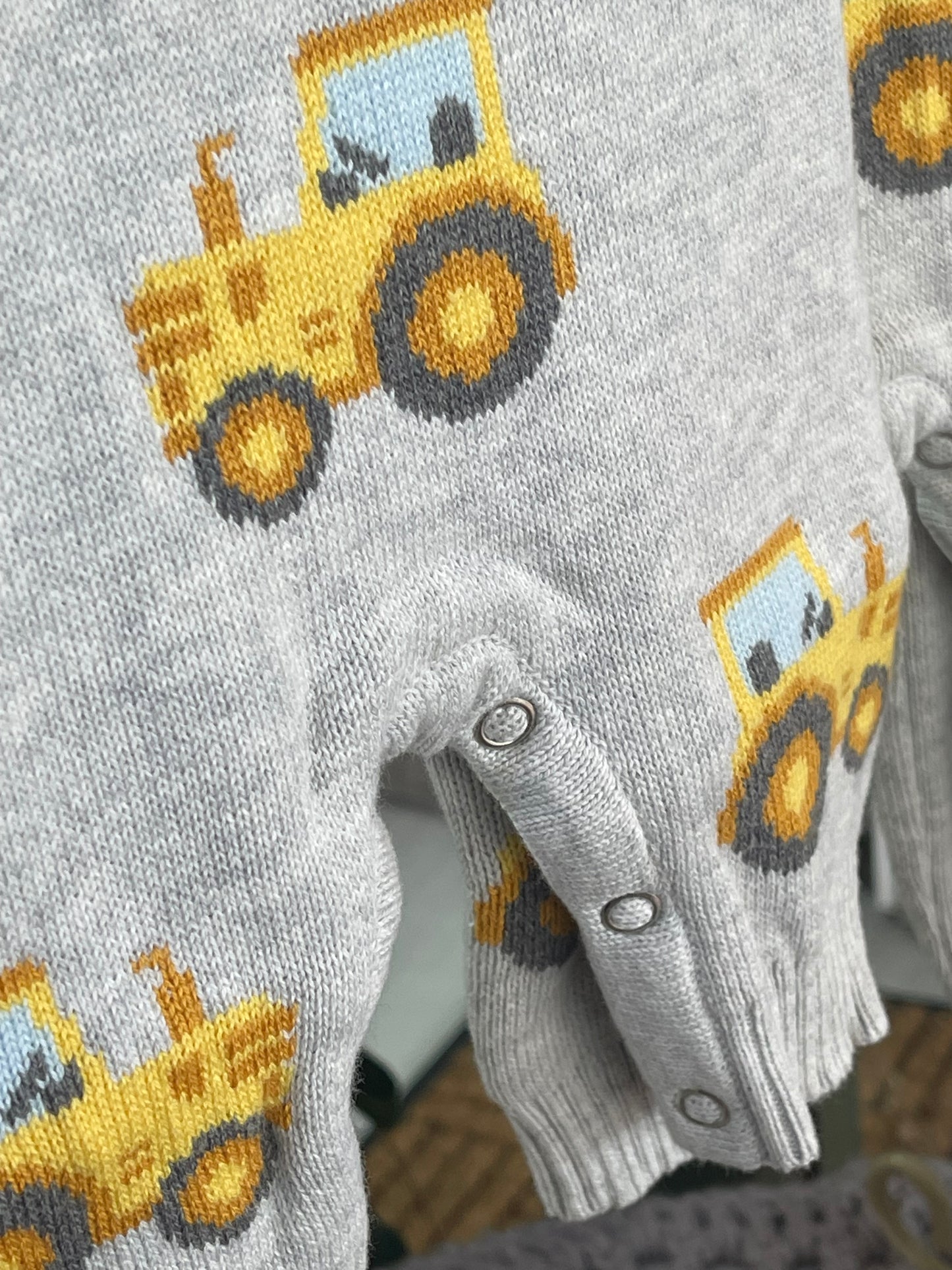 Korango Tractor Knit Romper